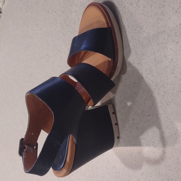 Kork Ease Genuine Leather Heeled Sandals Size 10 Medium EUC - Picture 2 of 16